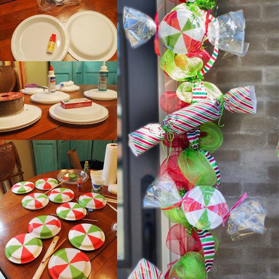 Diy Christmas Candy Decorations
 diy candy garland PARTY PROPS Pinterest