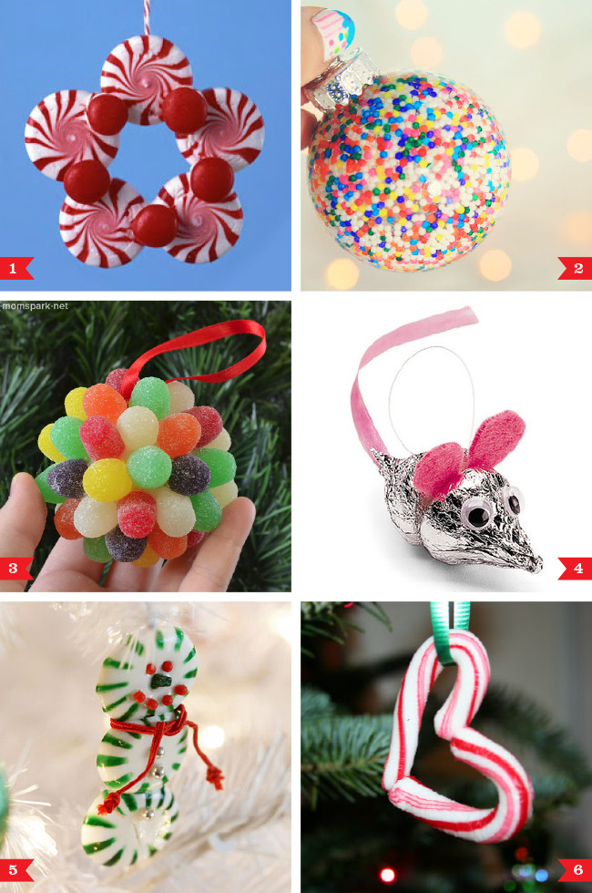 Diy Christmas Candy Decorations
 DIY Christmas ornaments made from candy