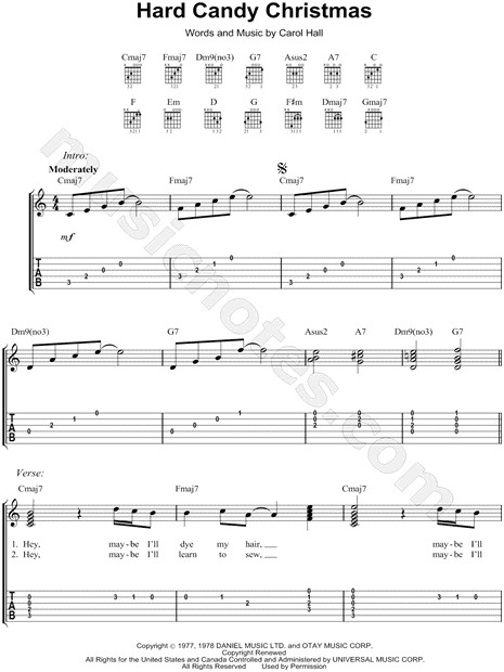 Dolly Parton Hard Candy Christmas Lyrics
 Dolly Parton "Hard Candy Christmas" Guitar Tab in C Major