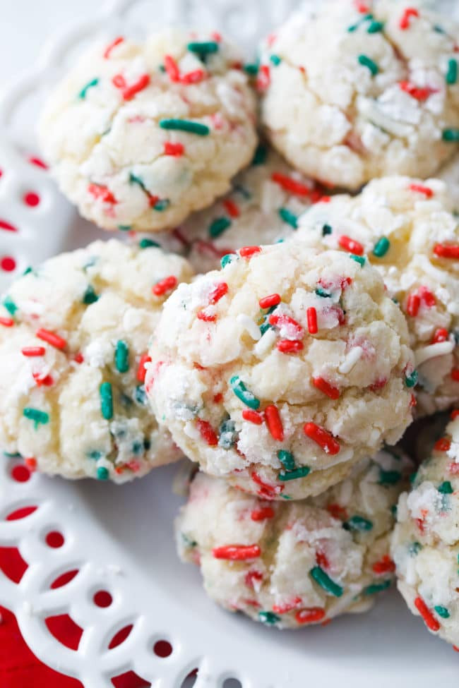 Easy Christmas Baking Recipies
 Christmas Gooey Butter Cookies Recipe Gooey Butter