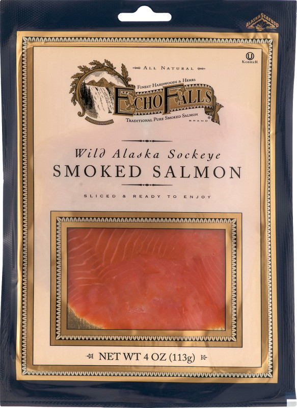 Echo Falls Smoked Salmon
 Echo Falls Wild Alaska Sockeye Smoked Salmon Echo Falls