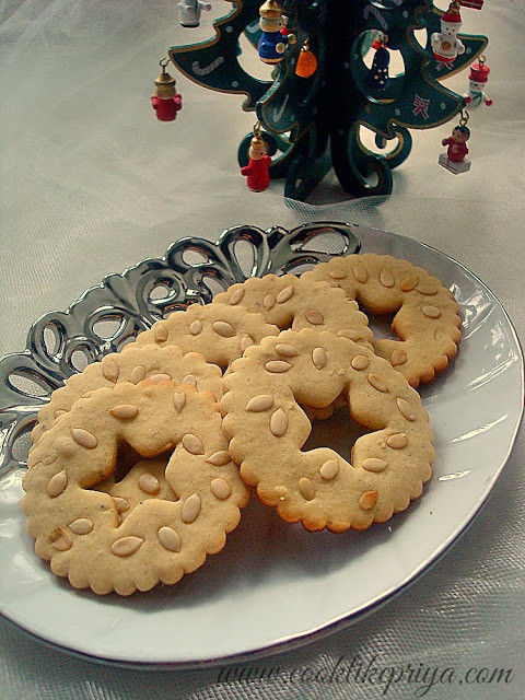 Eggless Christmas Cookies
 Cook like Priya Eggless Spiced Sugar Cookies
