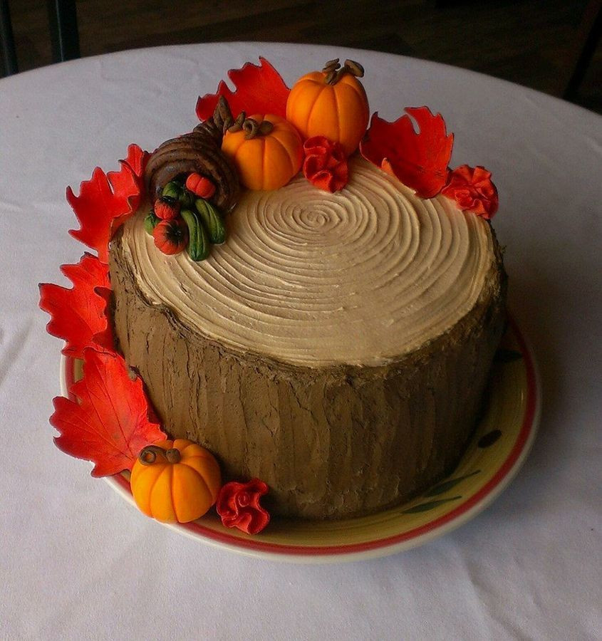 Fall Birthday Cake Ideas
 Beautiful cake perfect for Thanksgiving or Autumn