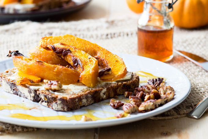 Fall Breakfast Recipe
 Roasted Pumpkin on Toast a delicious autumn breakfast