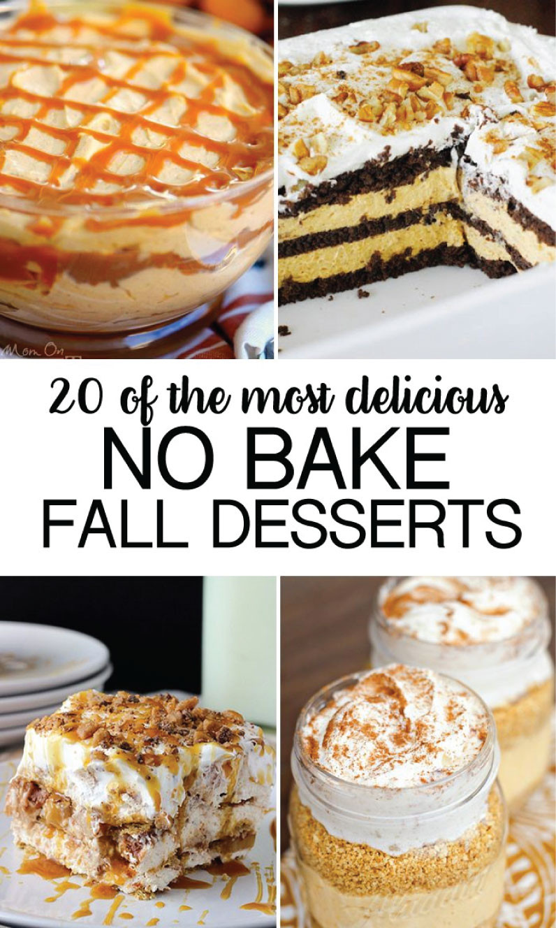 Fall Cake Recipes
 No Bake Fall Desserts
