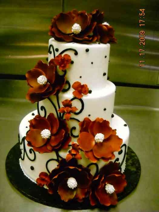 Fall Color Wedding Cakes
 fall color wedding cakes