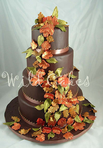 Fall Color Wedding Cakes
 Autumn Vanilla Picture Autumn Themed Wedding Cakes
