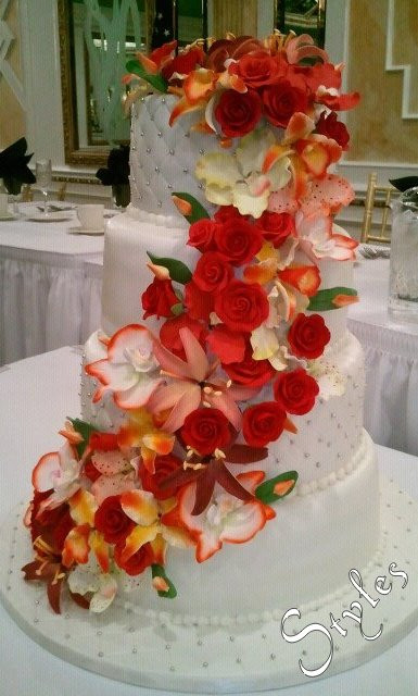 Fall Color Wedding Cakes
 Cakes by Styles Wedding Cake Fall Colors