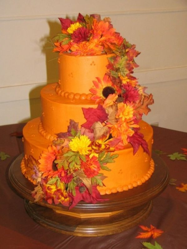 Fall Color Wedding Cakes
 31 Cake Ideas For Fall Weddings