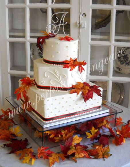 Fall Color Wedding Cakes
 Best 25 Fall wedding cakes ideas on Pinterest