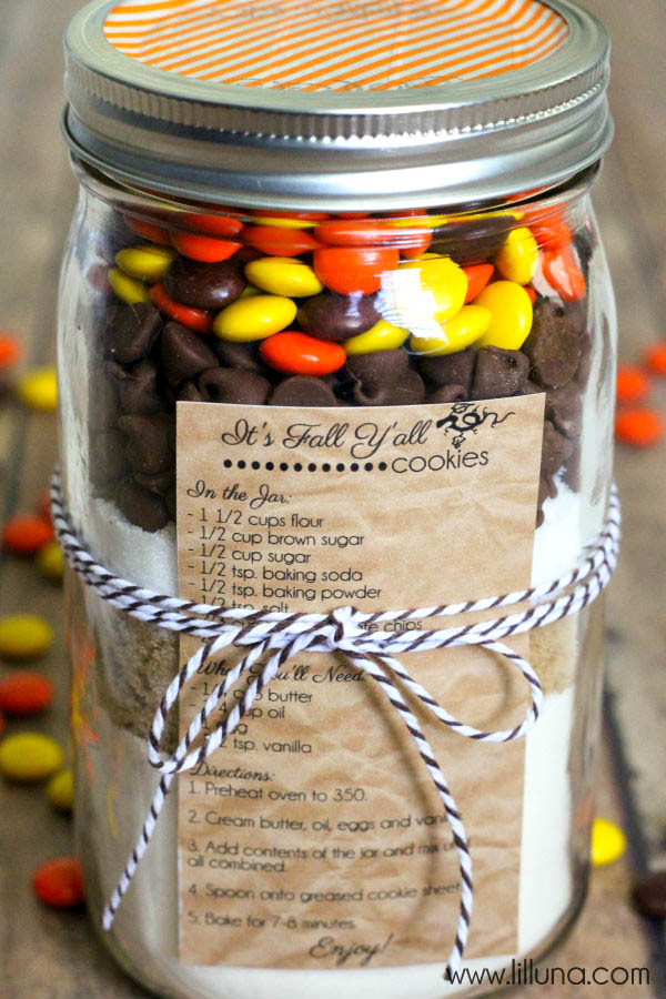 Fall Cookies Recipe
 Fall Cookies in a Jar Gift