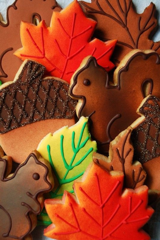 Fall Cut Out Cookies
 cut out cookies Dessert Pinterest
