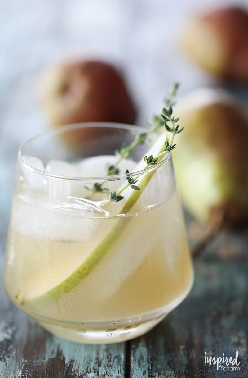 Fall Gin Drinks
 Spiced Pear Gin Cocktail