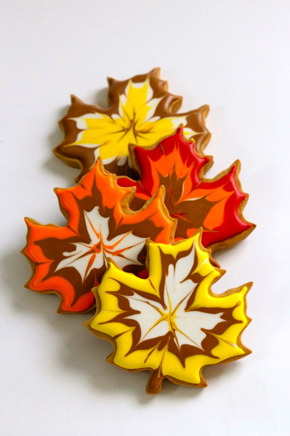 Fall Leaf Sugar Cookies
 Fall Favorite Cupcake & Cookie Ideas