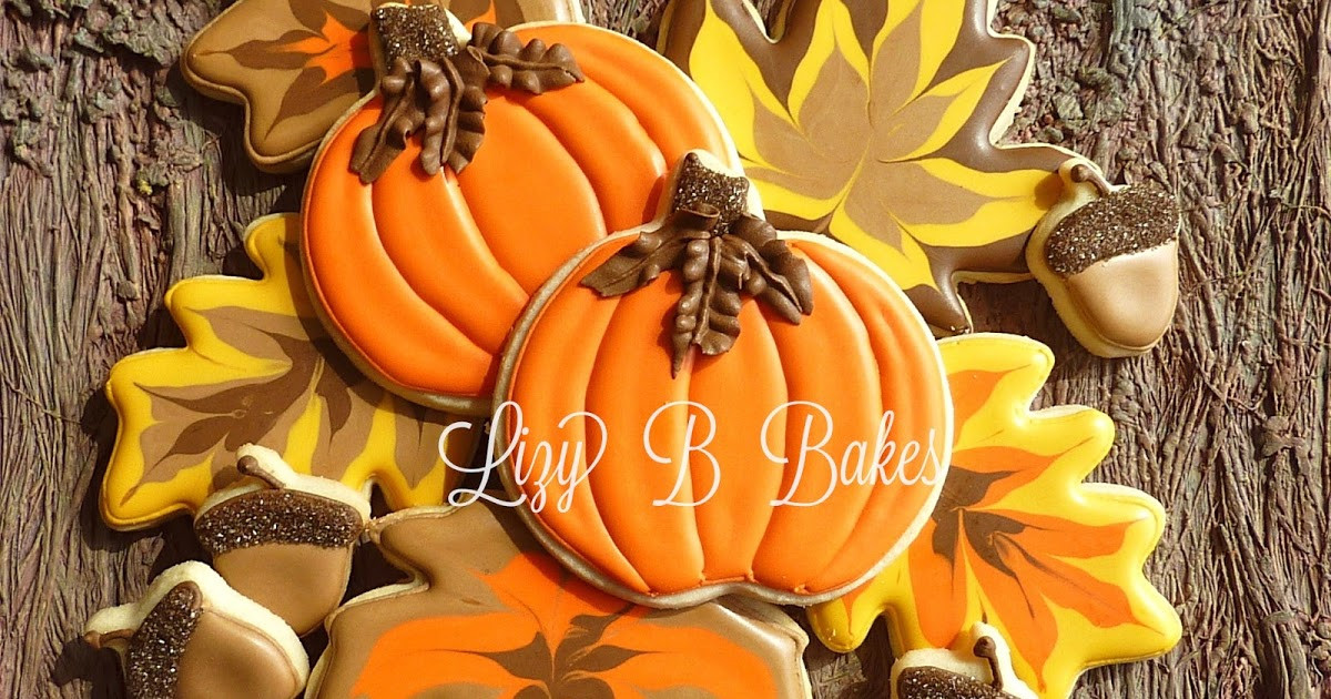 Fall Leaf Sugar Cookies
 Lizy B Fall Leaf Cookie Tutorial