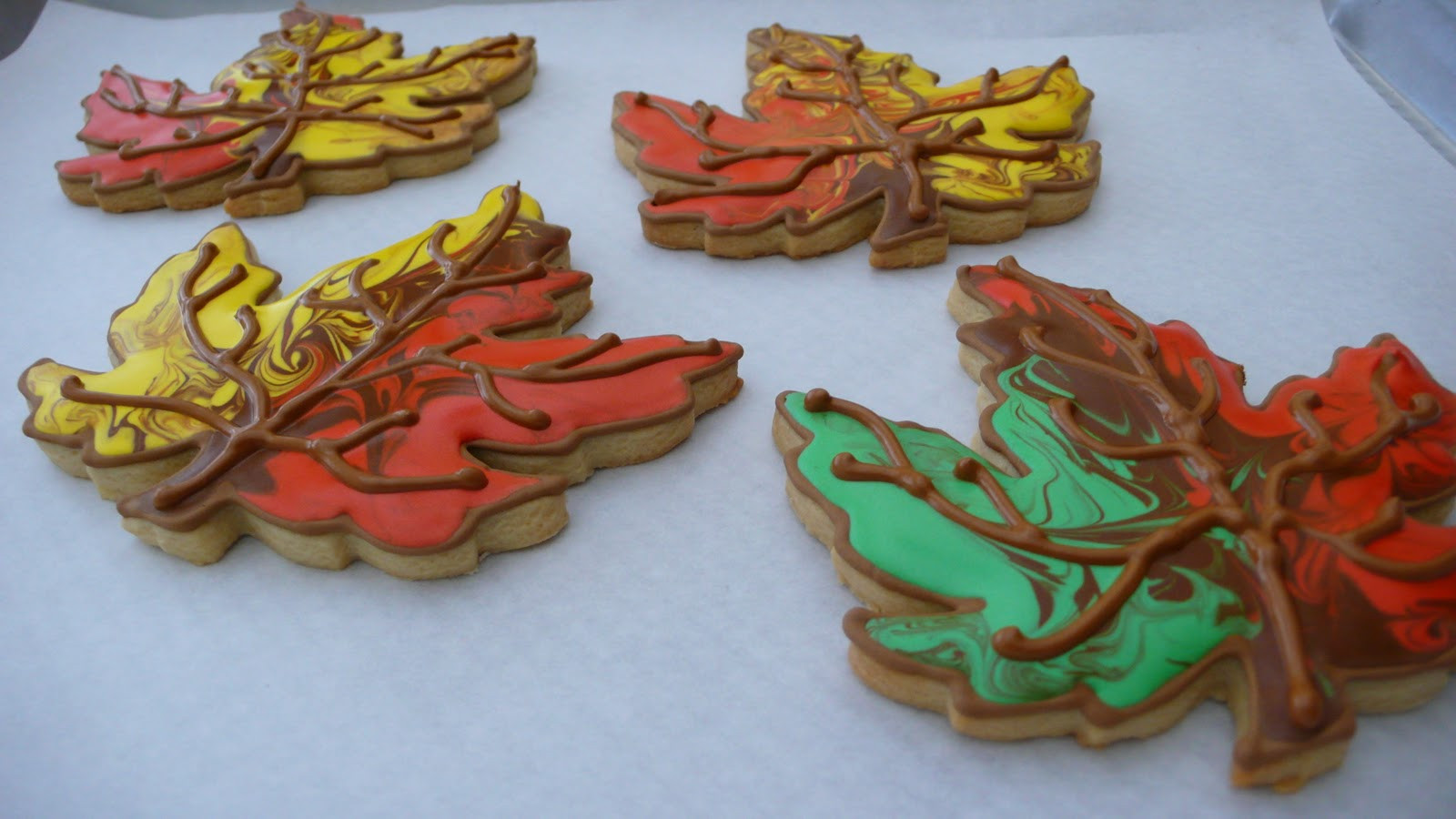 Fall Leaf Sugar Cookies
 Dough and Batter fall leaf vanilla sugar cookies