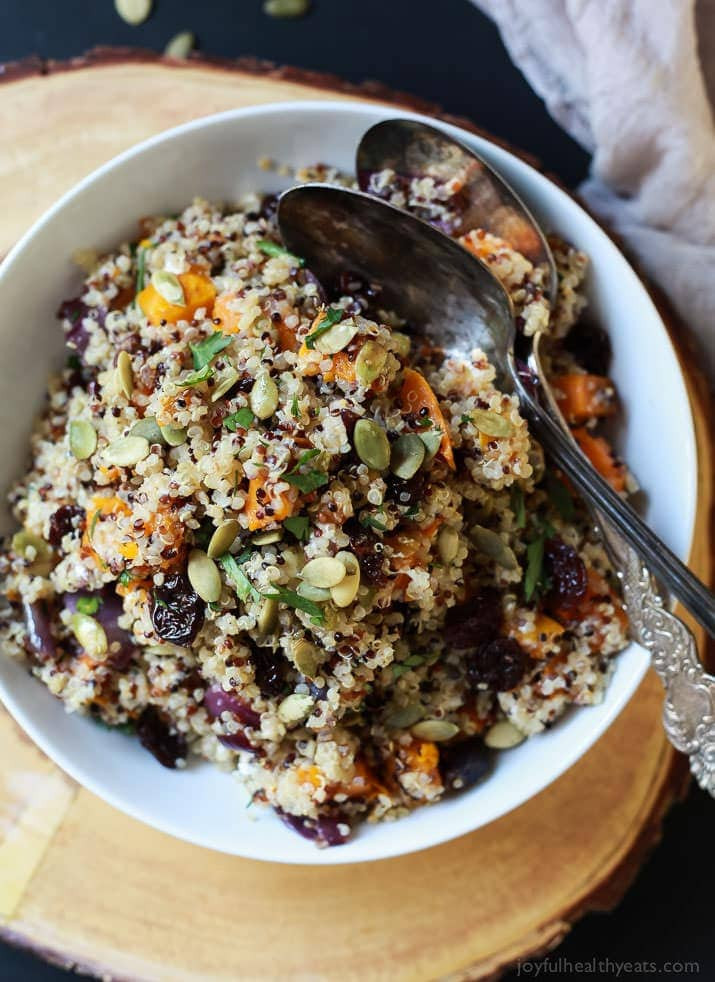 Fall Quinoa Recipe
 Harvest Roasted Butternut Squash Quinoa Salad