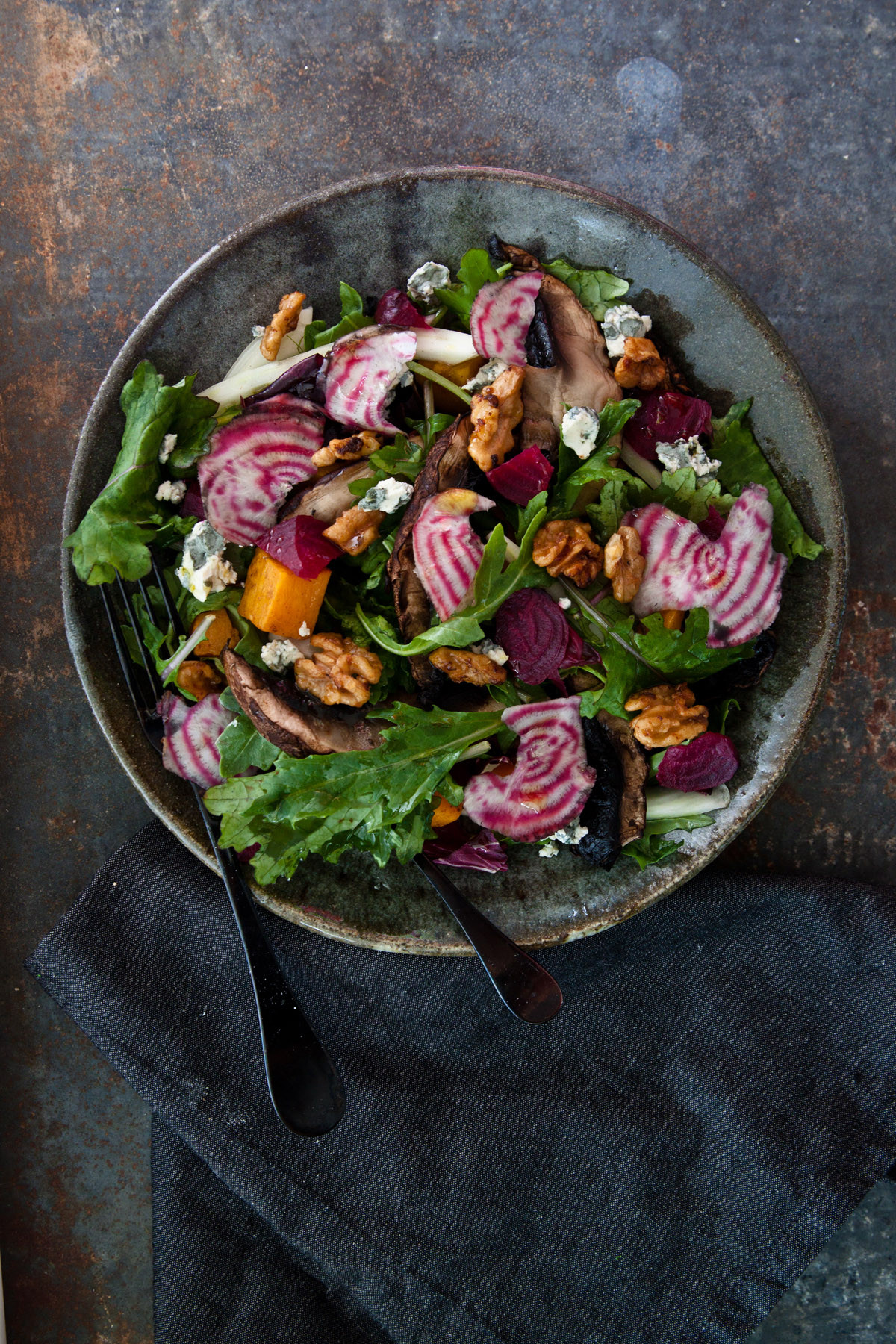 Fall Salad Dressings
 Autumn Salad with Shiitake Mushroom Dressing Colavita