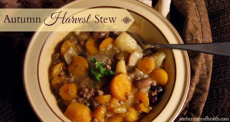 Fall Stew Recipes
 Autumn Harvest Stew Our Heritage of Health