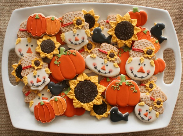 Fall Sugar Cookies
 Scarecrow Cookies – The Sweet Adventures of Sugar Belle