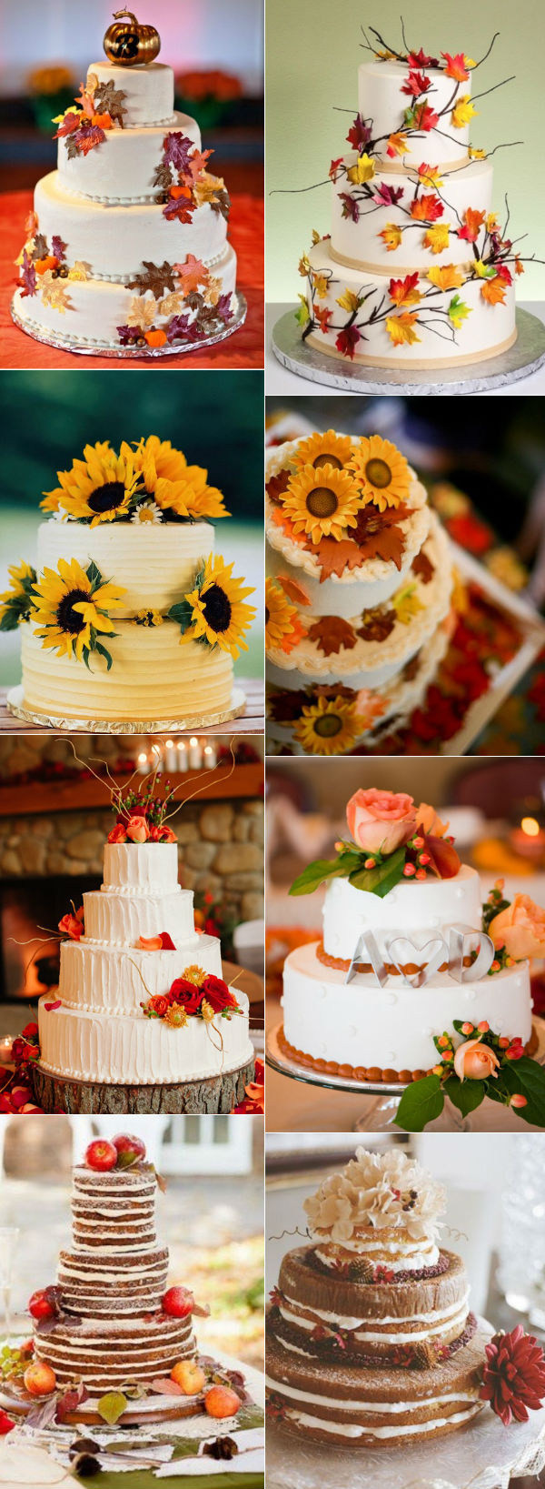 Fall Wedding Cakes Ideas
 31 Beautiful Naked Wedding Cake Ideas For 2016