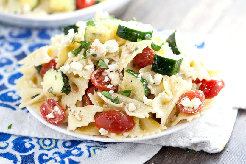 Farfalle Pasta Salad Recipes
 Fresh Zucchini Farfalle Pasta Salad