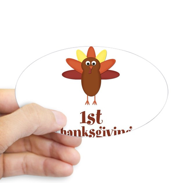 First Thanksgiving Turkey
 First Thanksgiving Turkey Decal by BeachBumming