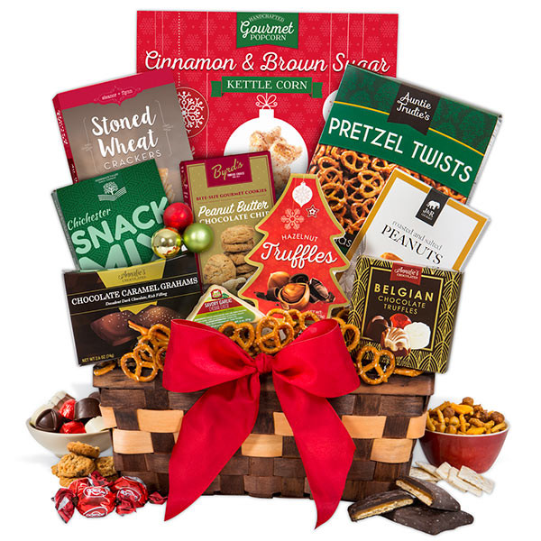 Food Gifts For Christmas To Be Delivered
 Holiday Food Basket Select by GourmetGiftBaskets