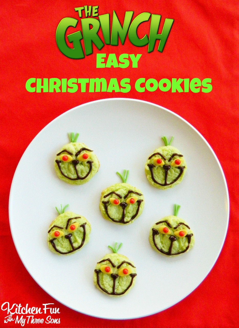 Fun Easy Christmas Cookies
 The Grinch Easy Christmas Cookies Kitchen Fun With My 3 Sons