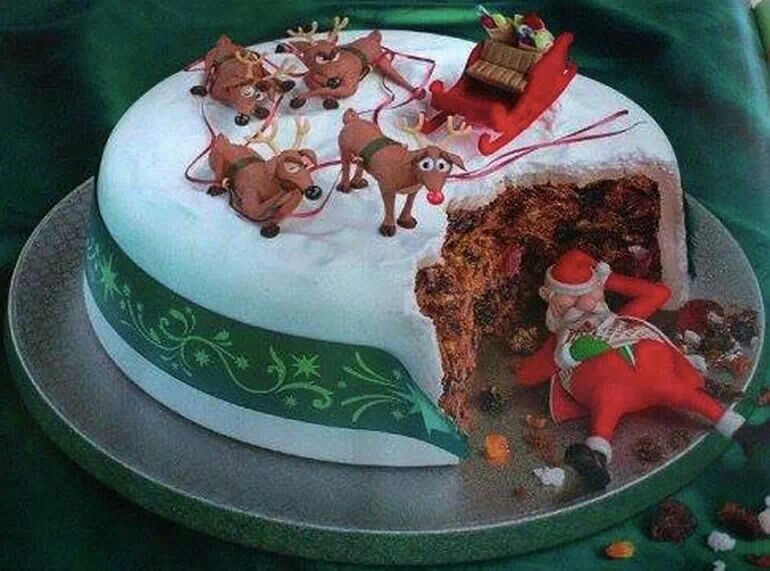 Funny Christmas Cakes
 Funny Christmas cake cakes