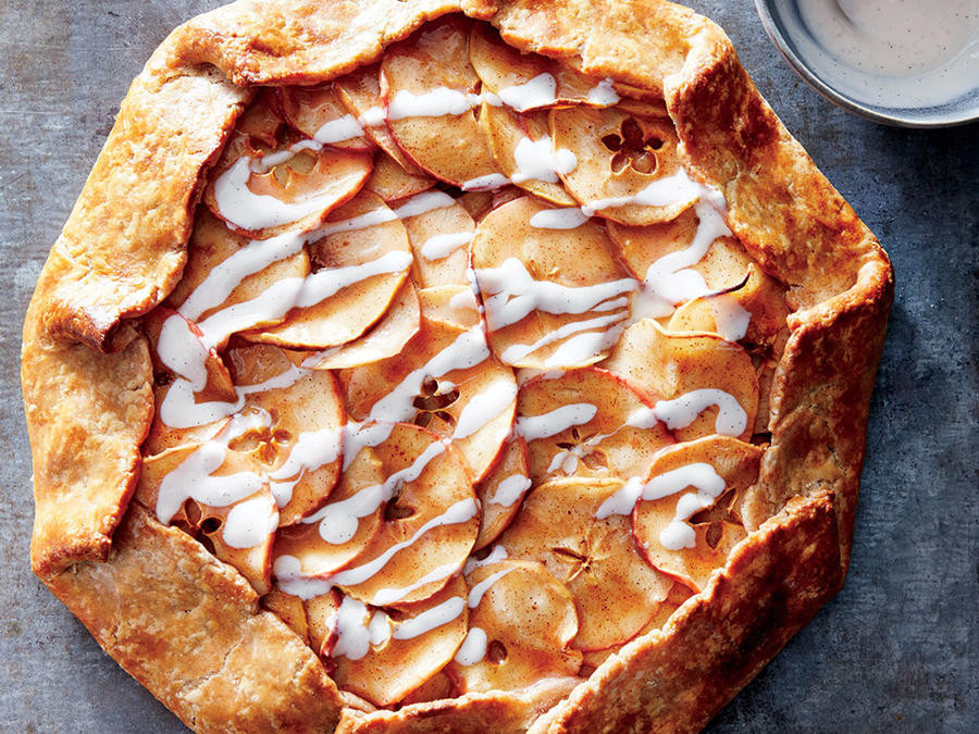 Good Pies For Thanksgiving
 Apple Galette with Vanilla Yogurt Drizzle Recipe Cooking