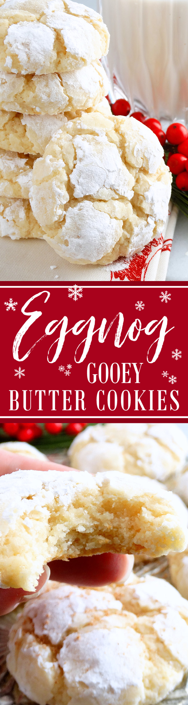 Gooey Butter Christmas Cookies
 Eggnog Gooey Butter Cookies from scratch  Wicked Good