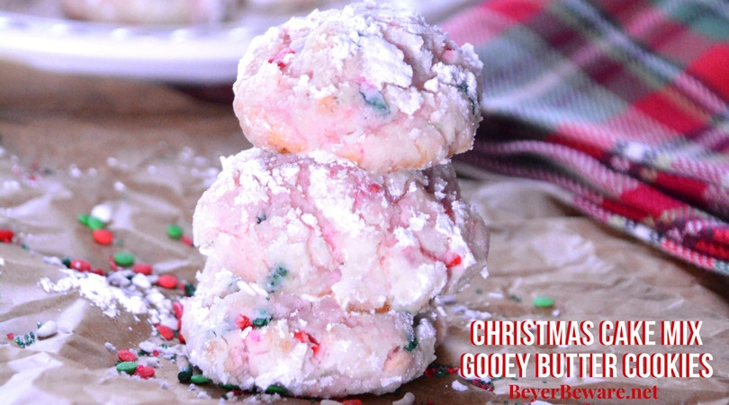 Gooey Butter Christmas Cookies
 Christmas Cake Mix Gooey Butter Cookies Beyer Beware