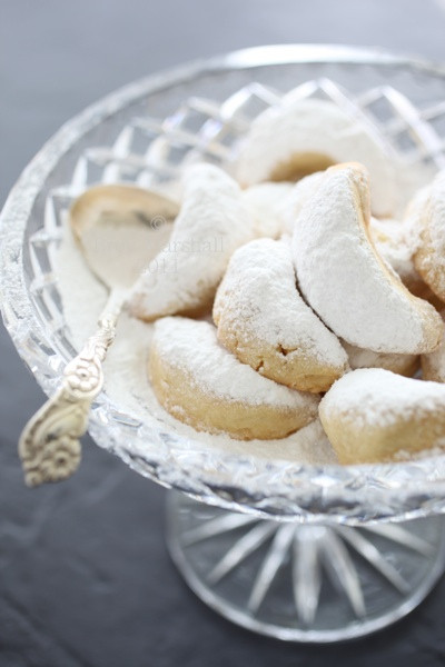 Greek Christmas Cookies
 Greece Kourabiedes Scented Almond Shortbread