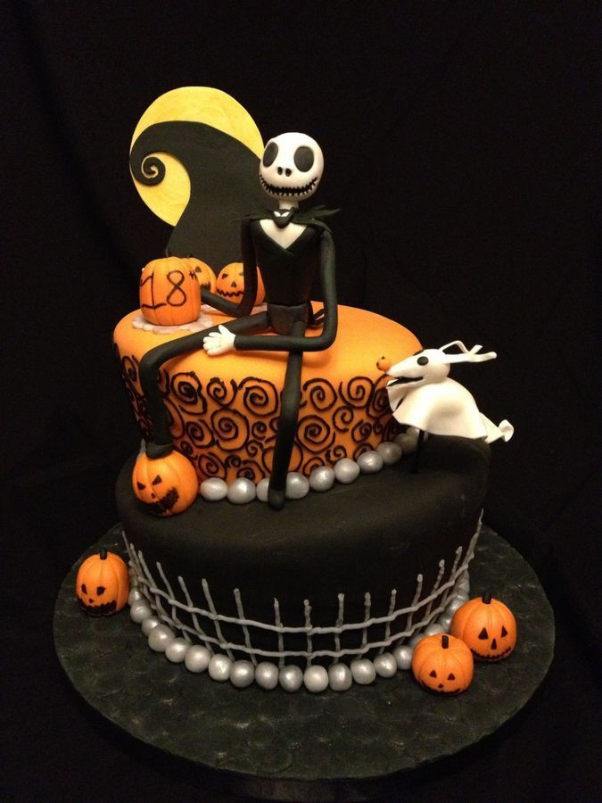 Halloween Birthday Cake Ideas
 Nightmare Before Christmas themed cake We could do this