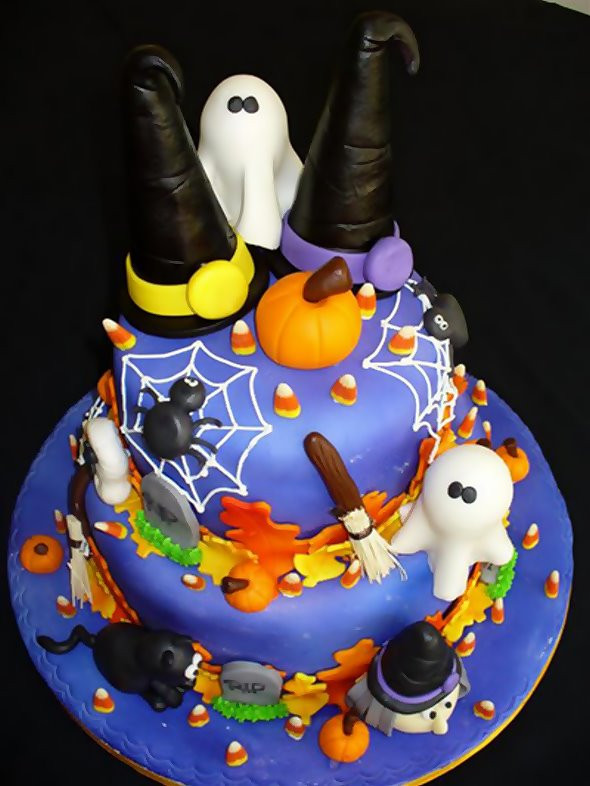 Halloween Birthday Cakes Pictures
 Valentine e Halloween Cakes