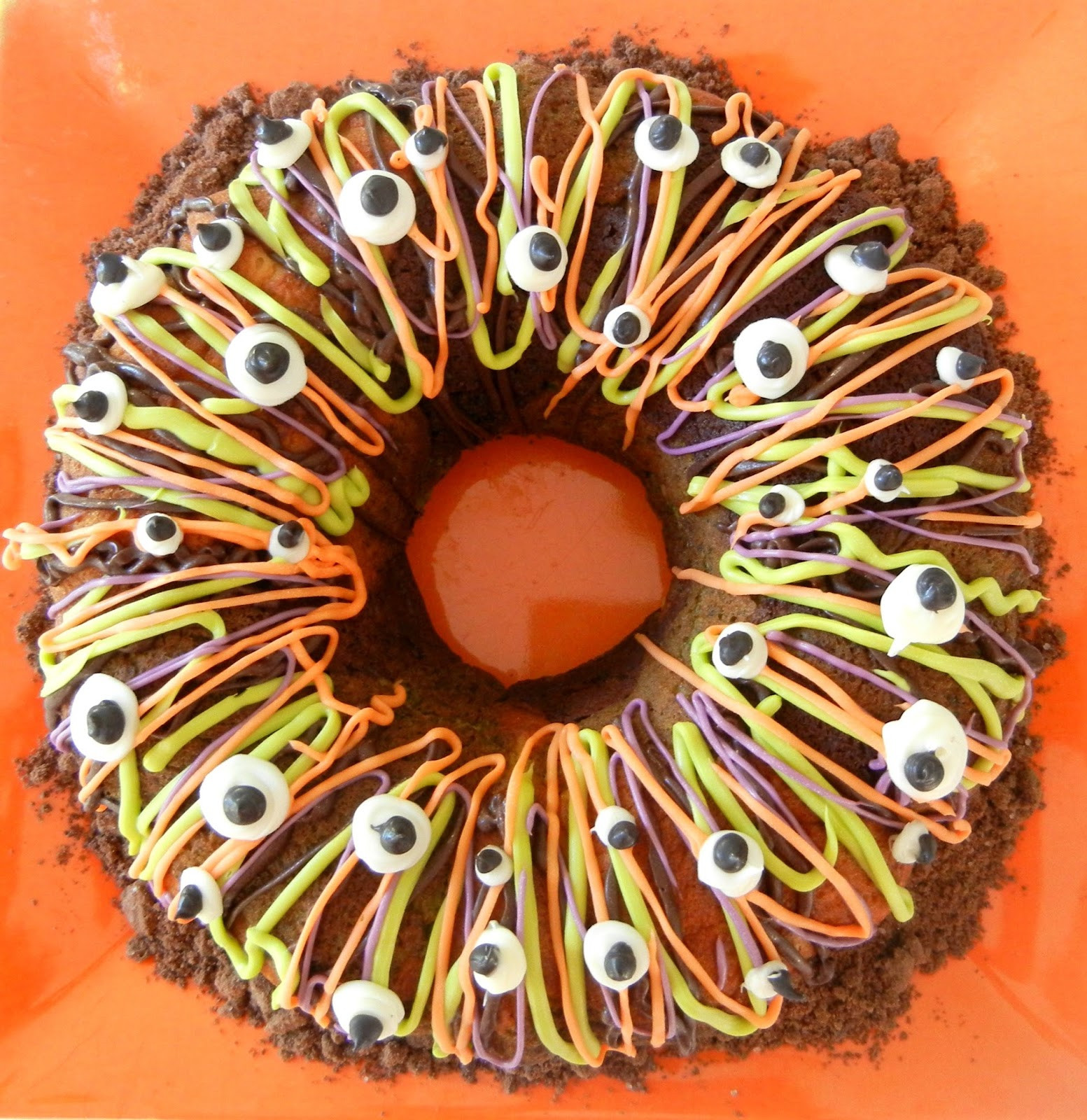 Halloween Bundt Cake
 Sugar Swings Serve Some Tri color Halloween Bundt Cake