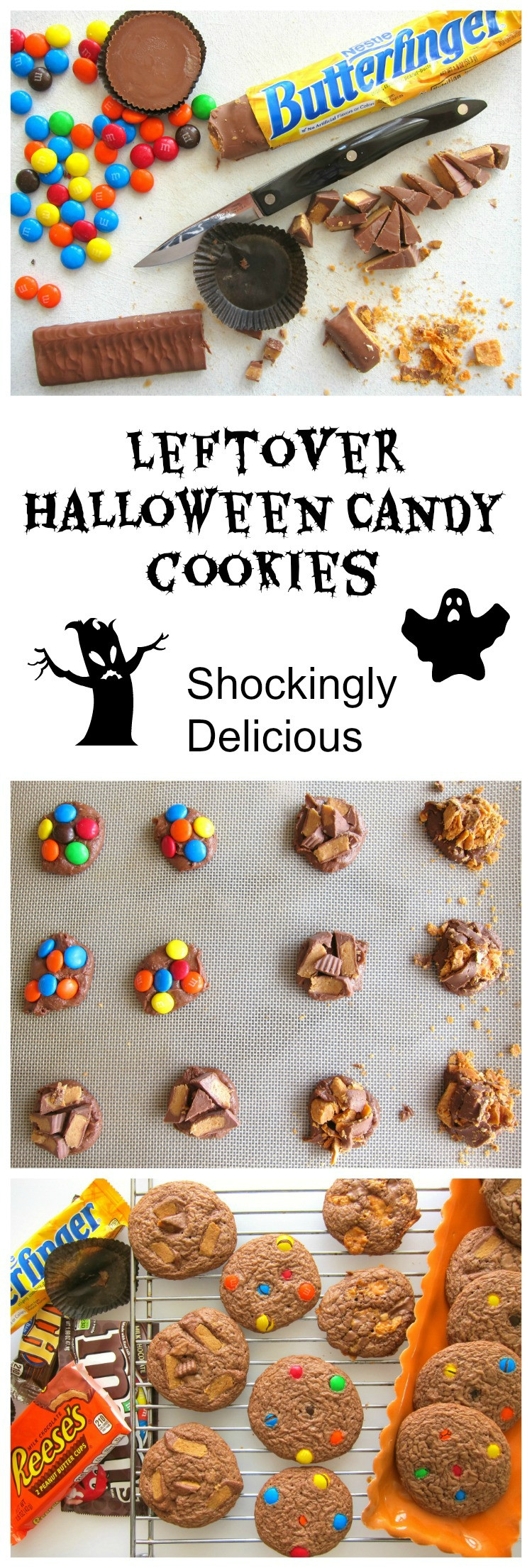 Halloween Candy Cookies
 Leftover Halloween Candy Cookies