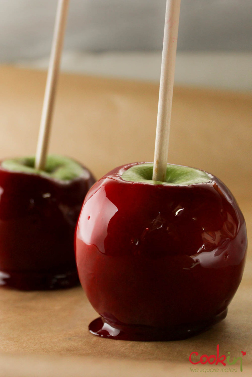 Halloween Caramel Apples
 Halloween Candy Apples without corn syrup
