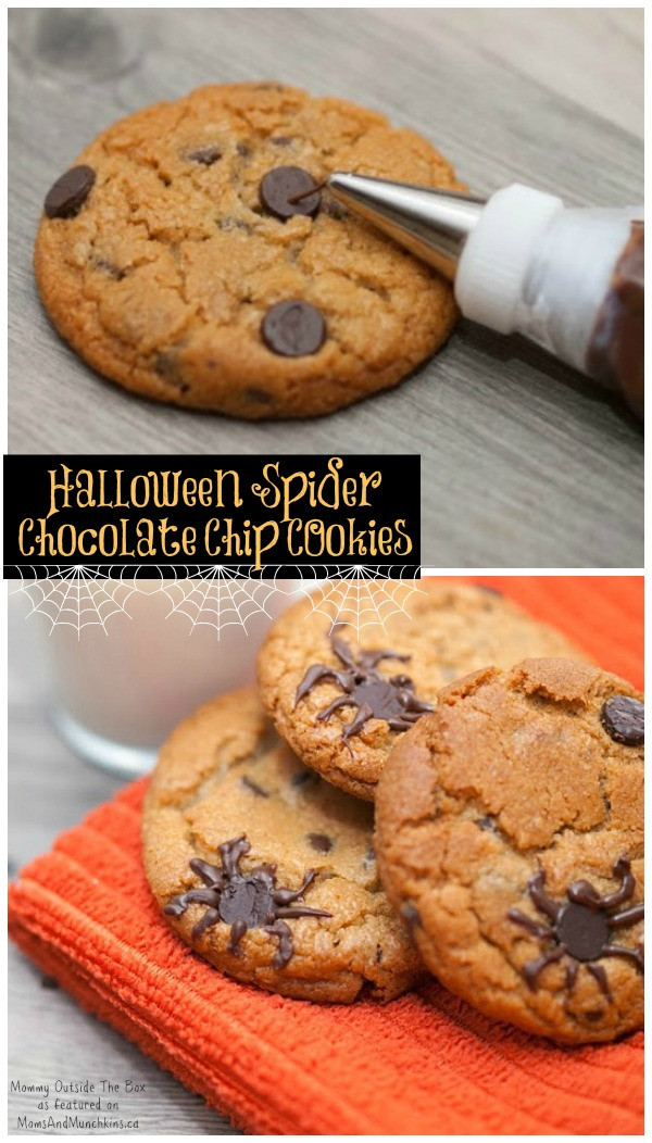 Halloween Chocolate Chip Cookies
 Halloween Cookies Spider Infested Moms & Munchkins