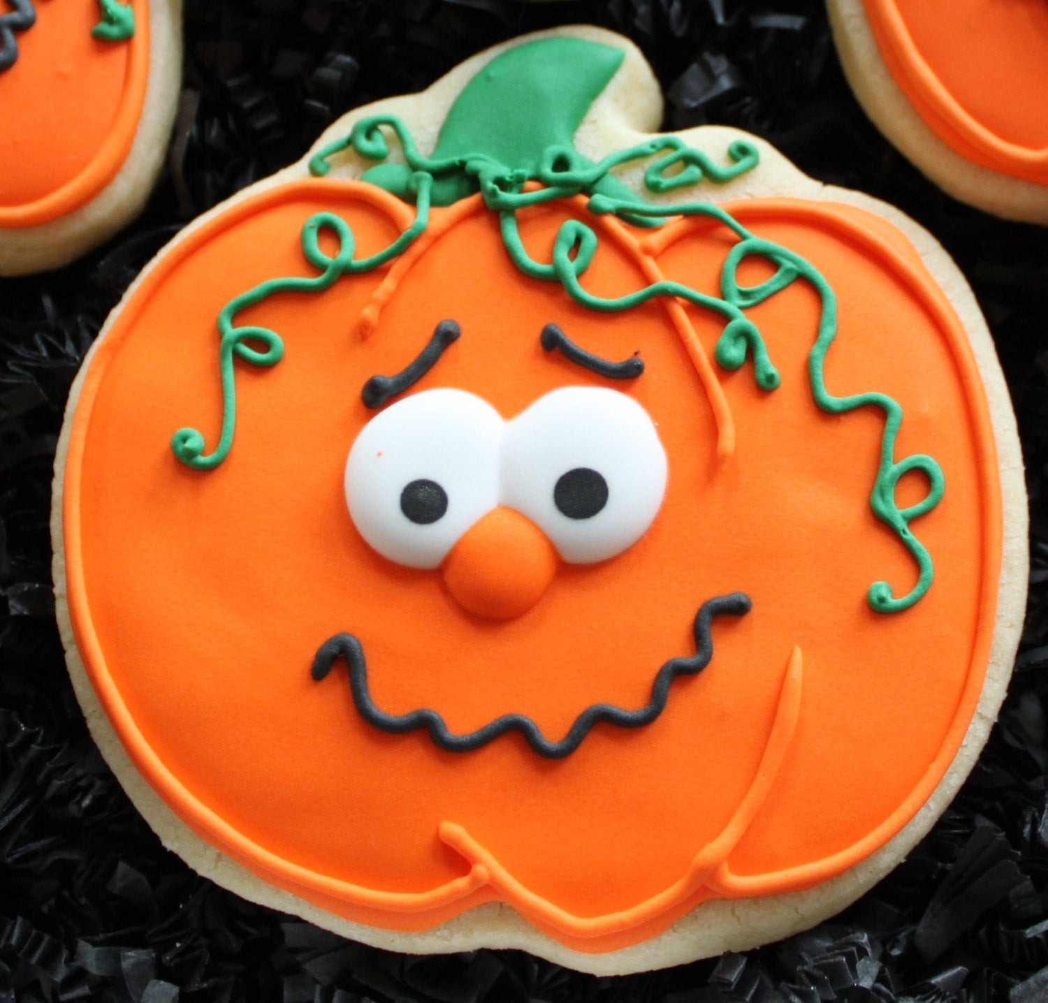 Halloween Cookies Pictures
 Decorated Pumpkin Cookies Halloween pumpkins Halloween