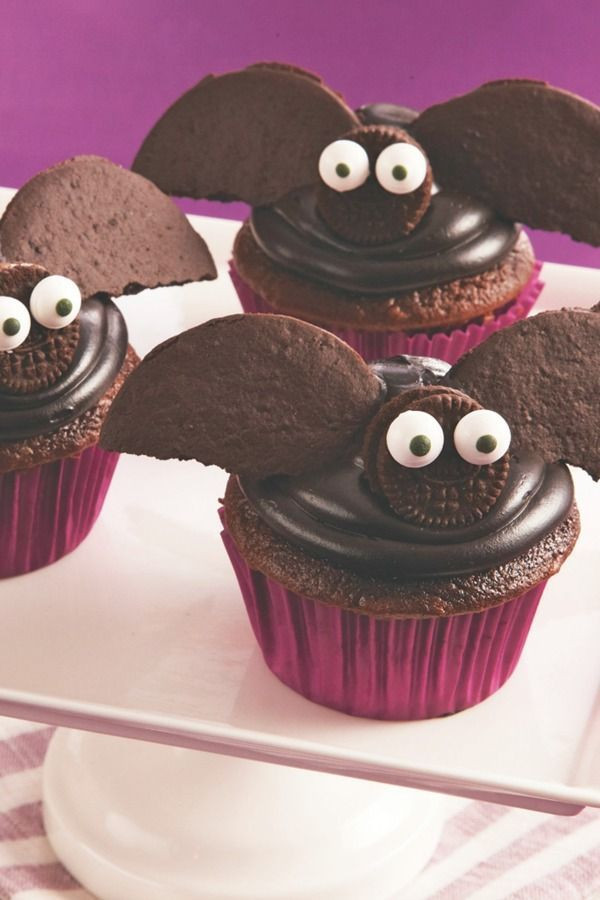 Halloween Cupcakes Pinterest
 Halloween Bat Cupcakes Recipe