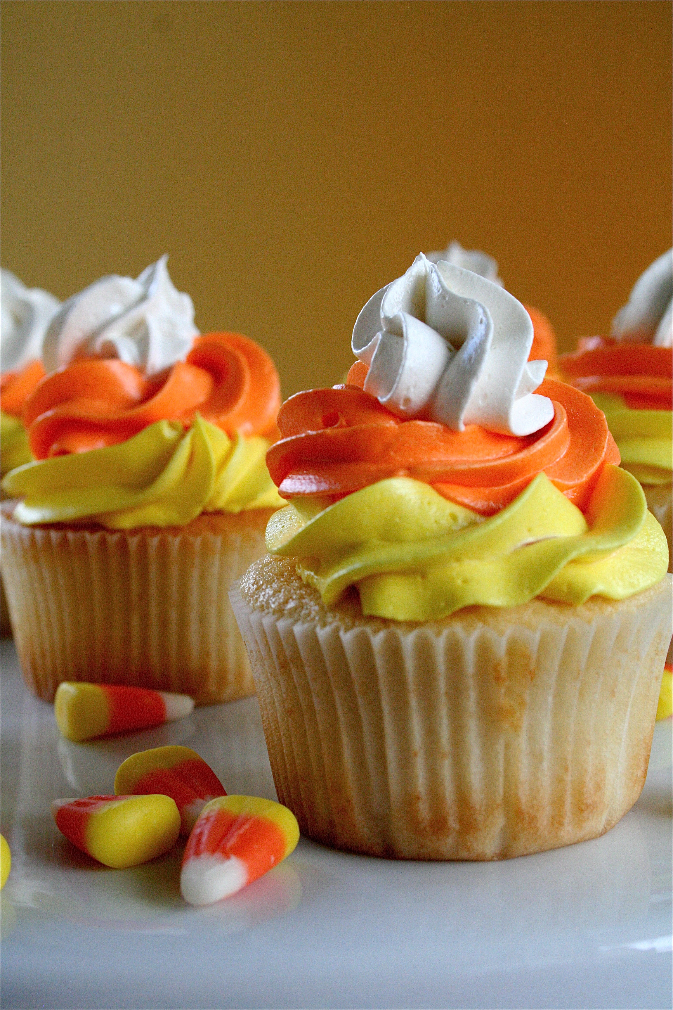 Halloween Cupcakes Recipes
 Candy Corn Cupcakes