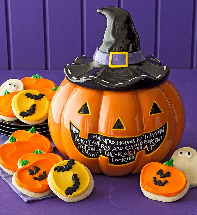 Halloween Cutout Cookies
 Halloween Cookie Jar Cutout Cookies