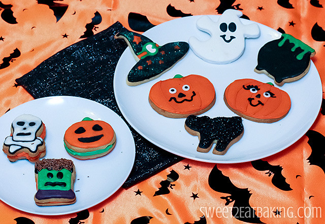 Halloween Cutout Cookies
 Halloween Decorated Sugar Cookies