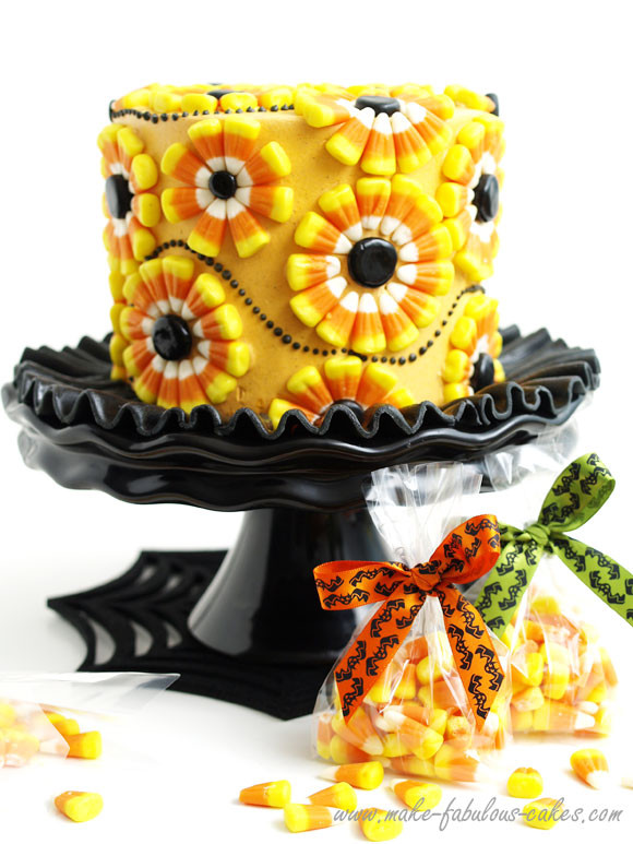 Halloween Decorating Cakes
 Halloween Cake Decorating a Candy Corn Cake