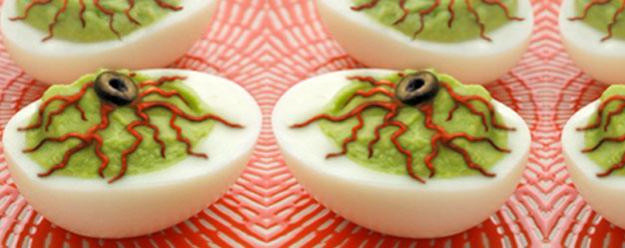 Halloween Deviled Eggs Eyeballs
 Halloween Party Food Deviled Eyeballs