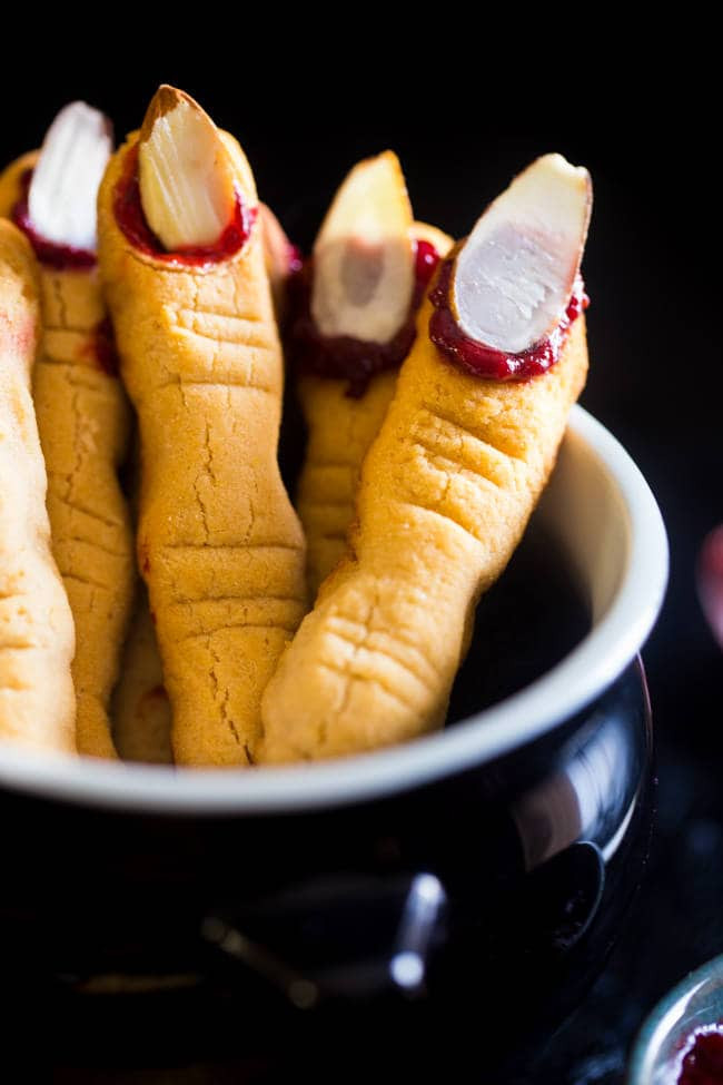 Halloween Finger Cookies Recipes
 Paleo Witch Finger Cookies Vegan