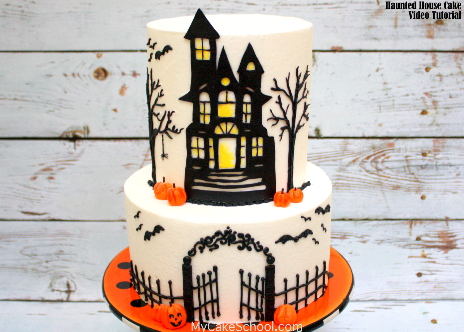 Halloween Fondant Cakes
 How to Make a Haunted House Cake Cake Decorating Video