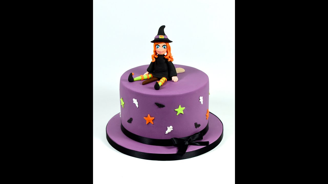 Halloween Fondant Cakes
 How to Make a Halloween Witch Novelty Cake Decorating